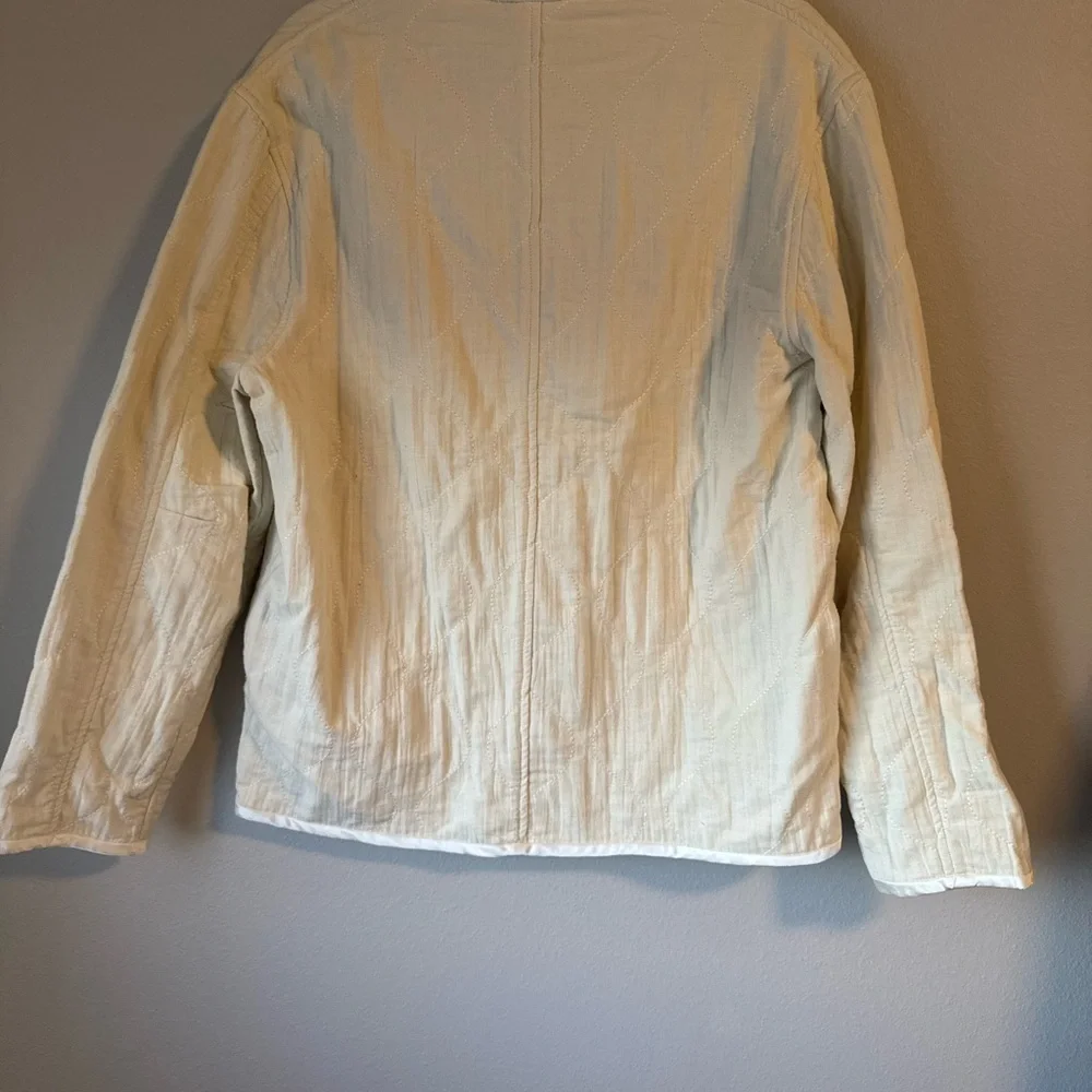 Rag & Bone Quilted Ivory Cream Jacket Lightweight